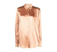 Forte Forte - Elegante Camicia a Maniche Lunghe in Raso Viscosa Rosa - - Blouses & Shirts - Donna - Rosa - S