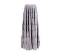 Forte_Forte Gray Silk Long Skirt - II/M