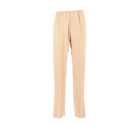 Forte Forte - Pantaloni a Vita Elastica in Raso Envers - - Trousers - Donna - Beige - M
