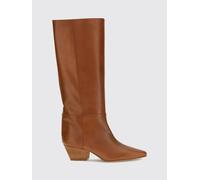 FORTE FORTE Stivale al ginocchio in pelle di vitello liscia slip on 40 Cuoio