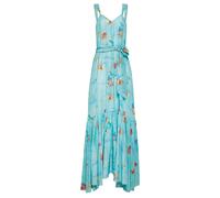Forte Forte "the Mermaids Song" Print Habotai Silk Straps Dress Acqua Taglia: 4 | Maxi abiti Outlet | Donna |