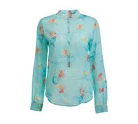 Forte Forte "the Mermaids Song" Print Voile Grandfather Shirt Acqua Taglia: 4 | Magliette intime Outlet | Donna |