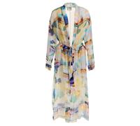 Forte Forte "up Above The Sky" Print Linen Silk Gauze Gawn Morning Taglia: 4 | Accappatoi Outlet | Donna | Bianco