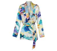 Forte Forte "up Above The Sky" Print Satin Belted Jacket Morning Taglia: 6 | Sovracamicie Outlet | Donna |
