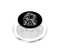 Forte Gorilla Ritratto Stile disegno artistico Nero Bianco PopSockets PopGrip per MagSafe