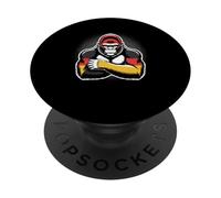 Forte gorilla tedesco - bandiera della Germania PopSockets PopGrip Adesivo