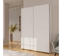 Forte Home Nook Armadio 150 moderno con 2 ante, camera da letto, legno bianco, 150,1 cm di larghezza x 210 cm di altezza x 39,1 cm di profondità