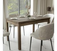 Forte LACETTI Tavolo da pranzo 120, moderno tavolo da pranzo allungabile, per soggiorno, sala da pranzo, in rovere Valencia, 120,4 cm (160,4) di larghezza x 76,6 cm di altezza x 80 cm di profondità
