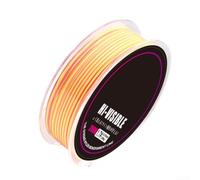 Forte lenza monofilamento 200M per hi-vis Nylon per pesca Sea River - Resistente all'abrasione Main Line 1.7 # & 2.0# (2.0# arancione)