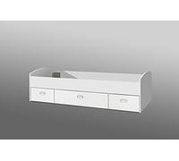 Forte Mia Letto per ragazzi, in legno, superficie 90 x 200 cm, rovere Sonoma combinato con bianco, 203,5 x 94 x 50 cm