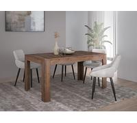 Forte Möbel SAVONA Tavolo da pranzo allungabile, in legno, rovere nobile, L x A x P: 160 x 78,2 x 90 cm