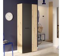 Forte NET306 - Scarpiera 70, effetto rovere/nero, 68,7 x 181,1 x 36,5 cm