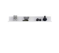 Forte NEWFACE Forte Snow - Scaffale da Parete, in Legno derivato, Bianco Opaco, 180 x 24,3 x 22,1 cm