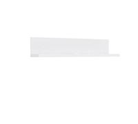 Forte NEWFACE Snow - Scaffale da Parete, in Legno derivato, Bianco Opaco, 110 x 24,3 x 22,1 cm