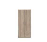 Forte Niko Armadio a 2 ante e 2 cassetti, in legno derivato, rovere Sonoma, 82 x 185 x 52,7 cm