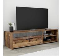 Forte PACO - Mobile TV 120, moderno, con 1 lembo per TV, in legno, stile vintage, effetto legno, 120 cm di larghezza x 31,8 cm di profondità x 42,1 cm di profondità
