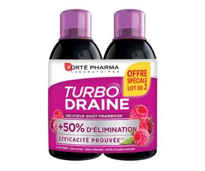 Forté Pharma Dimagrante TurboDraine Lampone 2x500ml - Integratore drenante