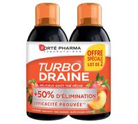 Forte Pharma TurboDraine Drenante Dimagrante Tè Pesca 2x500ml - Bevanda