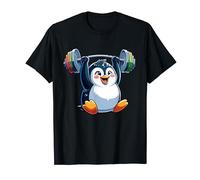 Forte pinguino sollevamento bilanciere palestra ispirazione design Maglietta