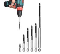 Forte punte magnetiche di ricambio per trapano, 6 pezzi antiscivolo per avvitatore elettrico | Punte antiurto per costruzione auto sanitaria elettrica lavorazione dei metalli manutenzione mobili