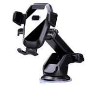 Forte supporto retrattile per telefono da auto con supporto a ventosa e braccio regolabile a 360 gradi per la navigazione, fornendo un posizionamento sicuro e stabile del telefono