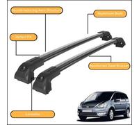 Forte Tetto Cremagliera Croce Barre per Ford Galaxy 2010 - 2015 Alto Carico Nero