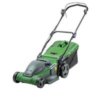 Forte Tosaerba elettrico da 1800 W con larghezza di taglio di 41 cm, 6 altezze di taglio regolabili, opzione pacciamatura e rullo posteriore. Potente tosaerba elettrico per prati grandi (tosaerba da