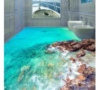 Forte Vento Marino 3D Pavimento Murale Foto Pavimentazione Carta da Parati Casa