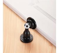 Forte ventosa magnetica a parete in silicone Fermaporta in cristallo Fermaporta for collisione interna Tappo for porta a terra 1 Pz(Noir)