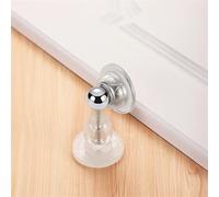 Forte ventosa magnetica a parete in silicone Fermaporta in cristallo Fermaporta for collisione interna Tappo for porta a terra 1 Pz(Transparent)