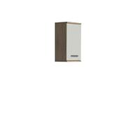 Forte Veris Pensile con 1 Anta, in Legno, Rovere Sonoma/Bianco Lucido, 68,8 x 40,2 x 29 cm
