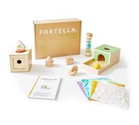 Fortella Go Grow Box, Giochi Montessori 1 Anno, 7 in 1 interattivo Giocattoli in Legno per Bambini di 1 2 3 Anni, Regalo Educativi per Il Neonato (7-9 Mesi)