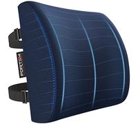FORTEM Cuscino Lombare Sedia Ufficio, Supporto Lombare Auto, Cuscino Schiena, Schienale Sedia Ufficio Ergonomico in Memory Foam, Fodera Traspirante e Lavabile, Cinghia Regolabile, per Gaming e Lavoro