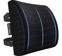 FORTEM Cuscino Lombare Sedia Ufficio, Supporto Lombare Auto, Cuscino Schiena, Schienale Sedia Ufficio Ergonomico in Memory Foam, Fodera Traspirante e Lavabile, Cinghia Regolabile, per Gaming e Lavoro