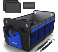 FORTEM Organizzatore Baule SUV, Contenitore Pieghevole Multi Scomparti, Accessori Auto Uomo Donna, Tessuto Oxford 1680D, Fondo Antiscivolo, Cinghie Regolabili, Coperchio Morbido (50L)