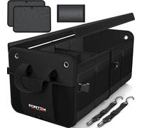 FORTEM Organizzatore Baule SUV, Contenitore Pieghevole Multi Scomparti, Accessori Auto Uomo Donna, Tessuto Oxford 1680D, Fondo Antiscivolo, Cinghie Regolabili, Coperchio Morbido (65L)