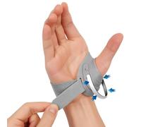 FORTEMOTUS Tutore Pollice, CMC Ortesi Mano Pollice per Osteoartrite, Stabilizza l'articolazione Della Sella Pollice di Tendinite, Allevia il Dolore da Artrite(Destra, Grigia, L, 23-26 cm)