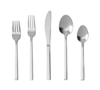 Fortessa Arezzo 1810 Stainless Steel Flatware 20 Piece Place Setting Service for 4 Polished Stainless 5PPS16520PC