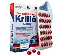 ForteVital® Olio di Krill 500mg Premium con Omega 3 EPA & DHA 100% naturale con
