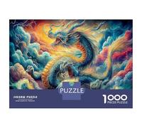 Fortezza Lombarda Cartone Spesso 1000 Pezzi Del Puzzle Gioco Di Puzzle Chinese Dragon Cosmic con Enigma Per Lo Stress Relief E Da Viaggio, Un Grande Enigma Del Regalo Di Natale 70x50cm/1000pcs