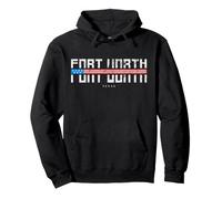 Forth Worth Vintage Texas Felpa con Cappuccio