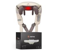 FORTHiQ Massaggiatore per collo simile a una mano per alleviare il dolore dei tessuti profondi, calore e velocità di massaggio regolabili, massaggiatore per la schiena con controlli personalizzabili