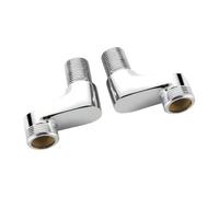 Forti adattatori per doccia Connessione filettata Resistente all'erosione Facile da installare Coppia di connettori per rubinetto del bagno Facile installa adattatori per tubi