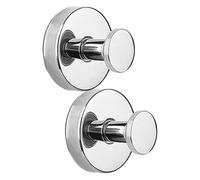 Forti ganci a tazza di aspirazione, gancio montato a parete della tazza di aspirazione - 2x ganci per la tunica salvaspazio adottando la tecnologia di aspirazione del vuoto senza ganci di perforazione