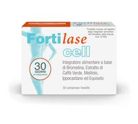 Fortilase Cell 30 Compresse Integratore Alimentare di Bromelina Caffè Verde
