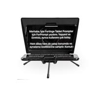 Fortinge MIA-XL - Teleprompter portatile per smartphone fino a 5,8 pollici, compatibile con fotocamere DSLR e laptop, telecomando Bluetooth e software ForPrompt