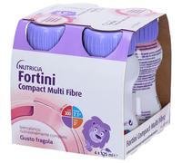 Fortini Compact Multi Fibre Fragola 4x125 g Soluzione orale