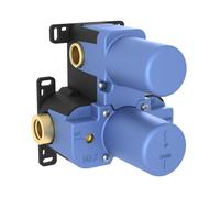 Fortis Azzurro corpo incasso per termostati con 2 uscite, con deviatore rotante, 50691TH, Azzurro; Brera; Brera Grip; Bria; Fiera; Lica; Lica Sense; Mosa [Rubinetteria Bagno > Accessori di Montaggio p