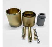 Fortis Azzurro prolunga per termostatico per 2 uscite, 73691THWBPBG, Azzurro oro spazzolato [Rubinetteria Bagno > Accessori di Montaggio per Rubinetteria Bagno]