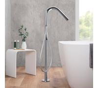 Fortis Brera colonna vasca a pavimento, incluso corpo incasso, 781361PC, Brera cromo [Rubinetteria Bagno > Rubinetteria Vasca]